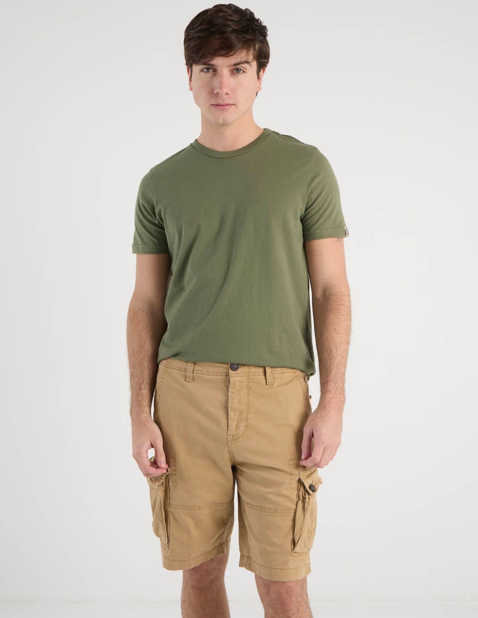 SHORT AERO 6120AS25 CON BOT, 34, KHAKI
