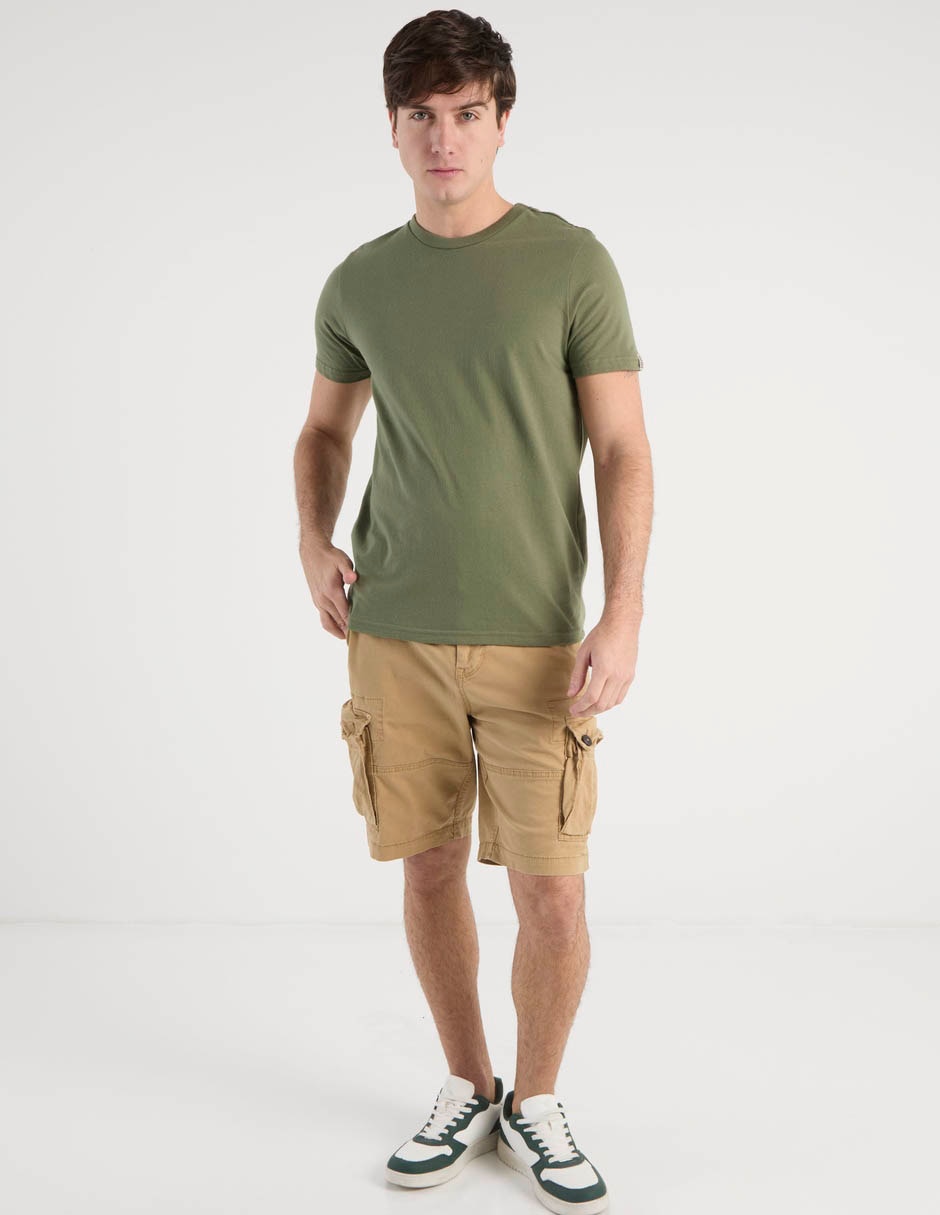 SHORT AERO 6120AS25 CON BOT, 34, KHAKI
