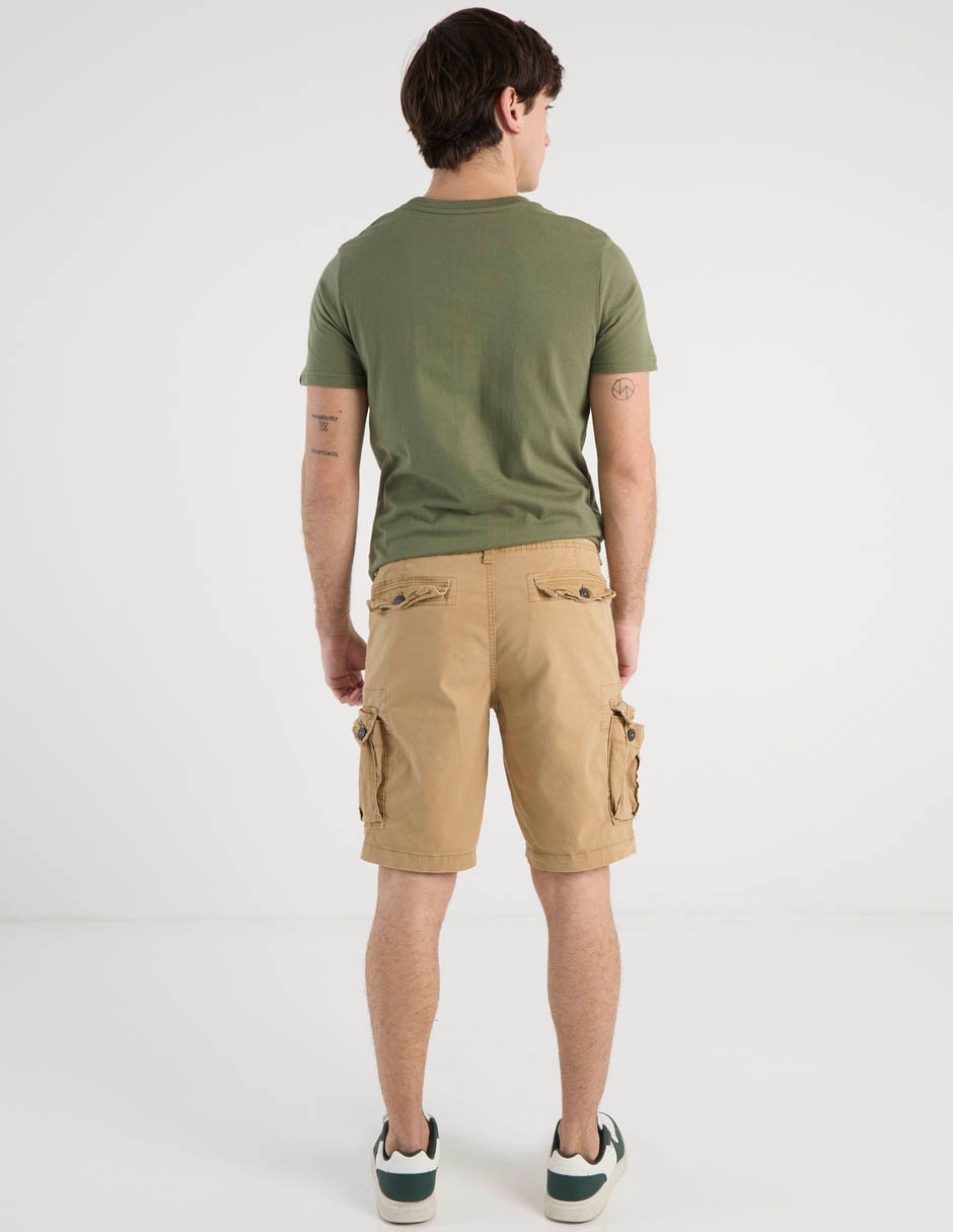 SHORT AERO 6120AS25 CON BOT, 34, KHAKI