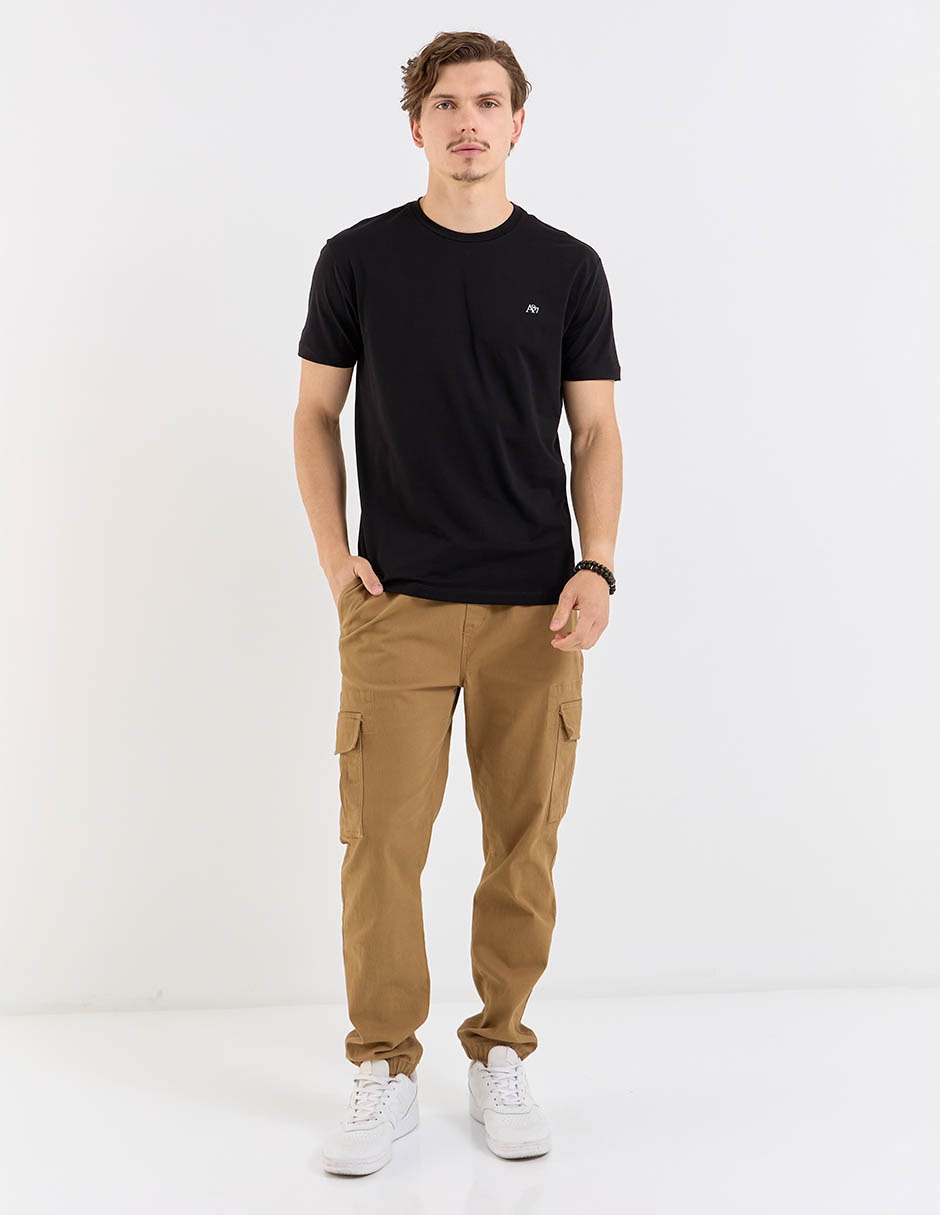 PLAYERA AERO A248131C ALGODÓ, M, NEGRO