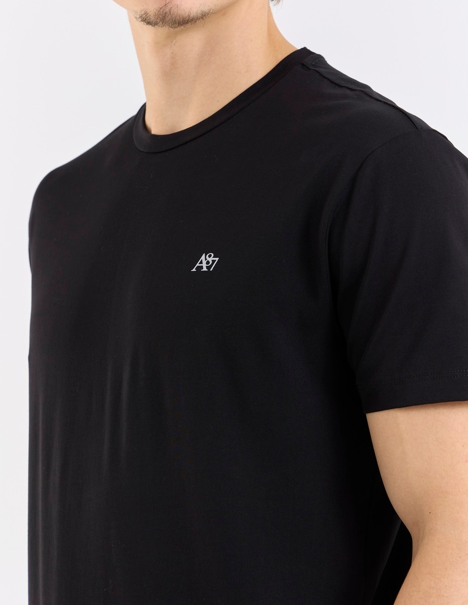 PLAYERA AERO A248131C ALGODÓ, M, NEGRO
