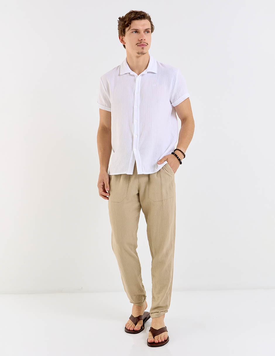 Camisa casual Aéropostale de algodón manga corta para hombre 3
