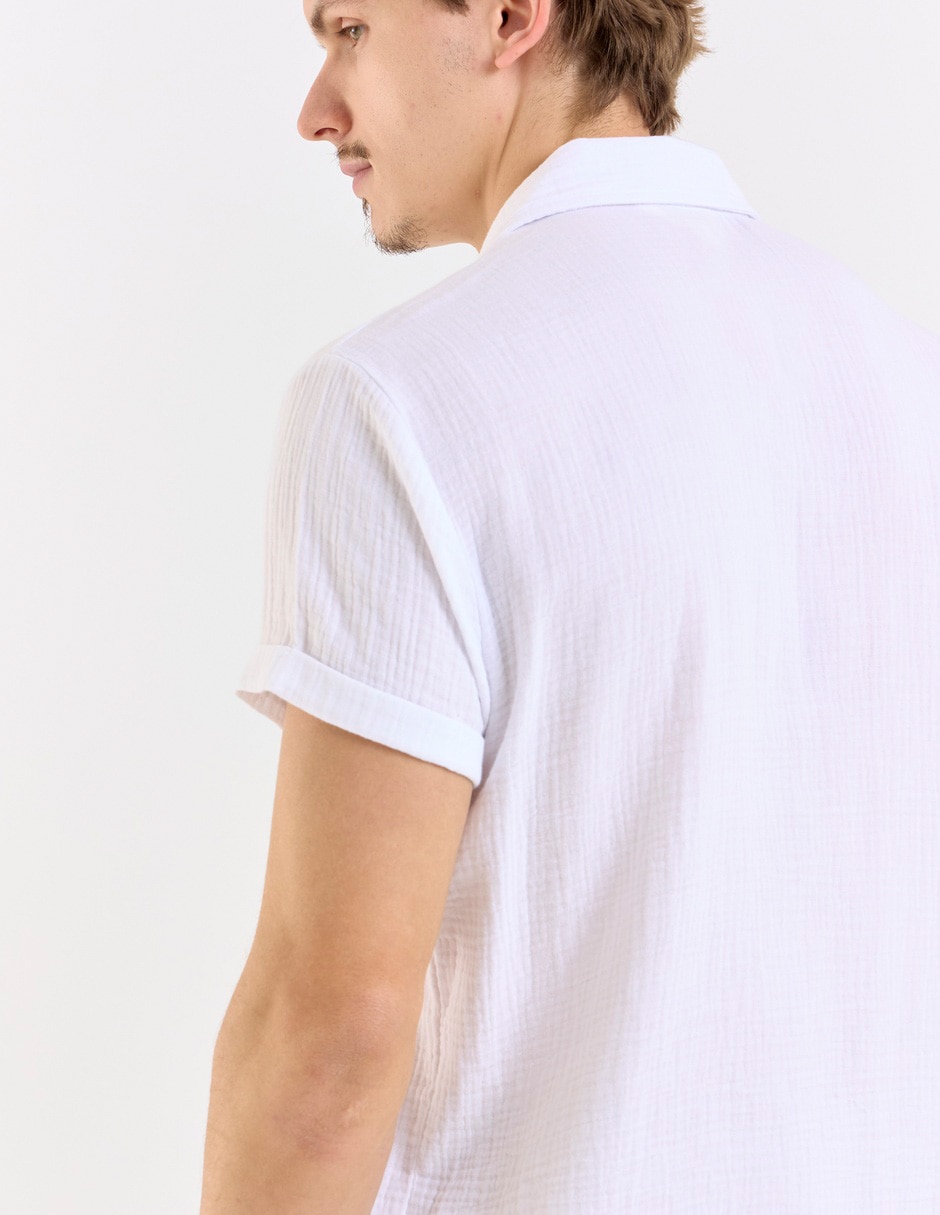 Camisa casual Aéropostale de algodón manga corta para hombre 5