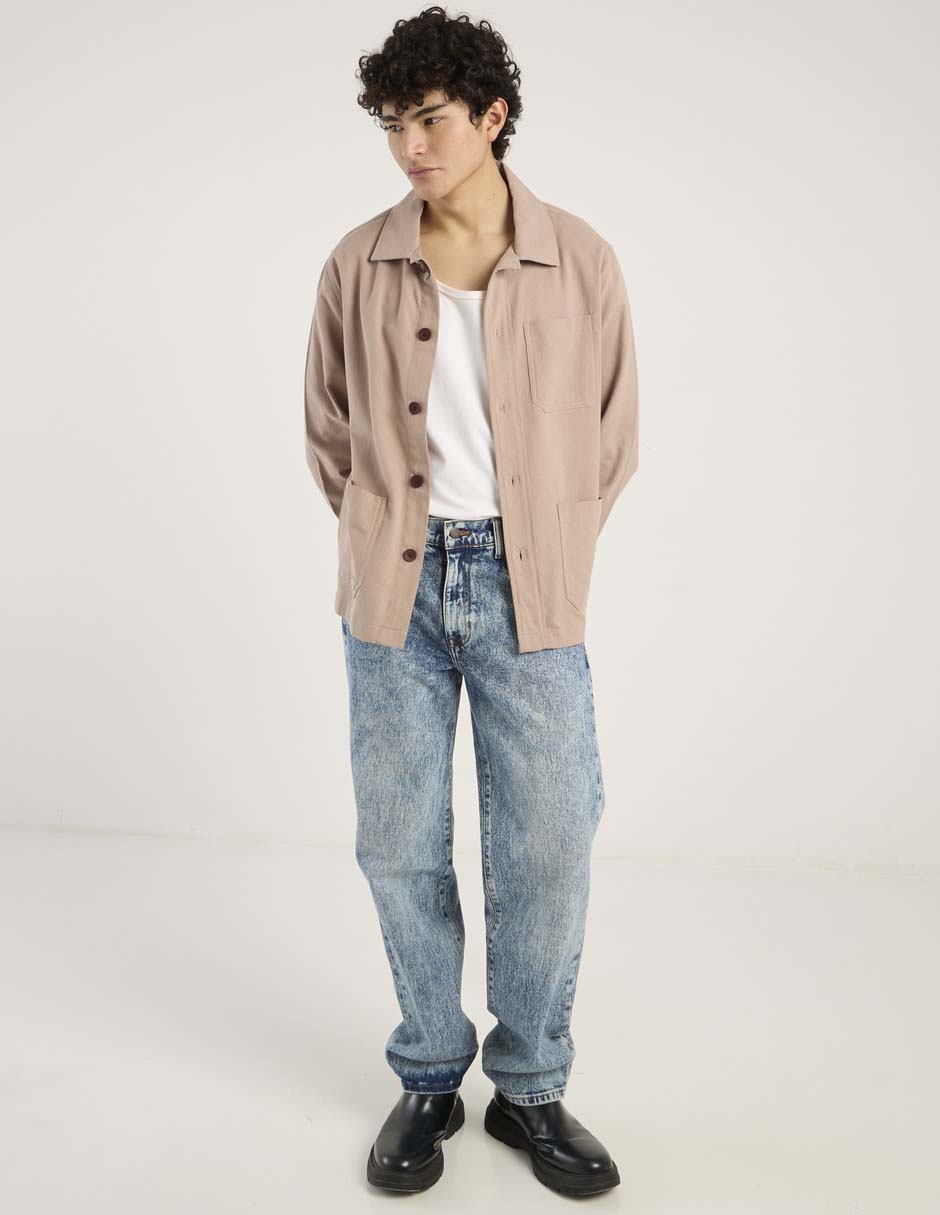 Jeans straight Aéropostale lavado acid wash para hombre