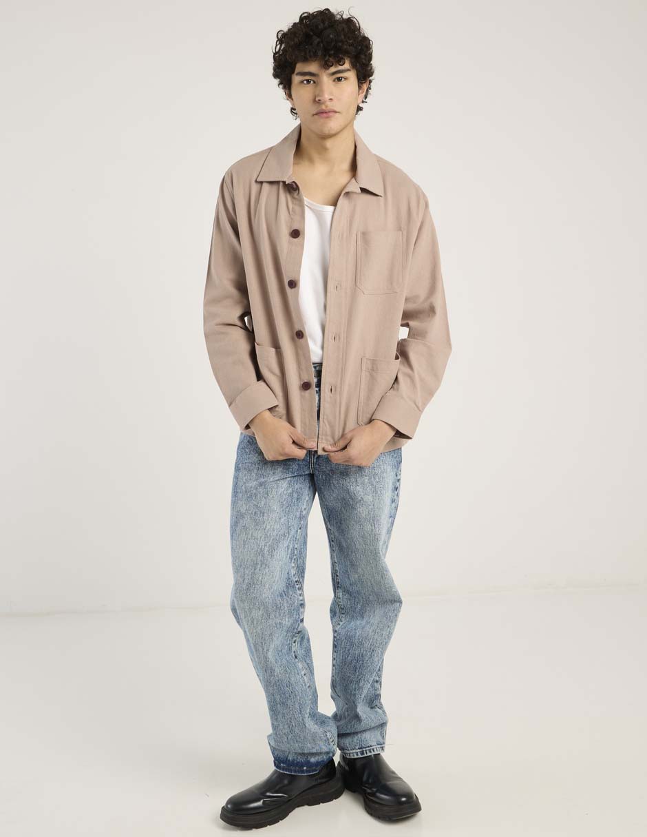 Jeans straight Aéropostale lavado acid wash para hombre 3