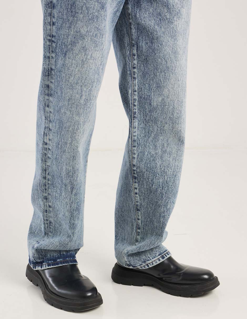 Jeans straight Aéropostale lavado acid wash para hombre 5