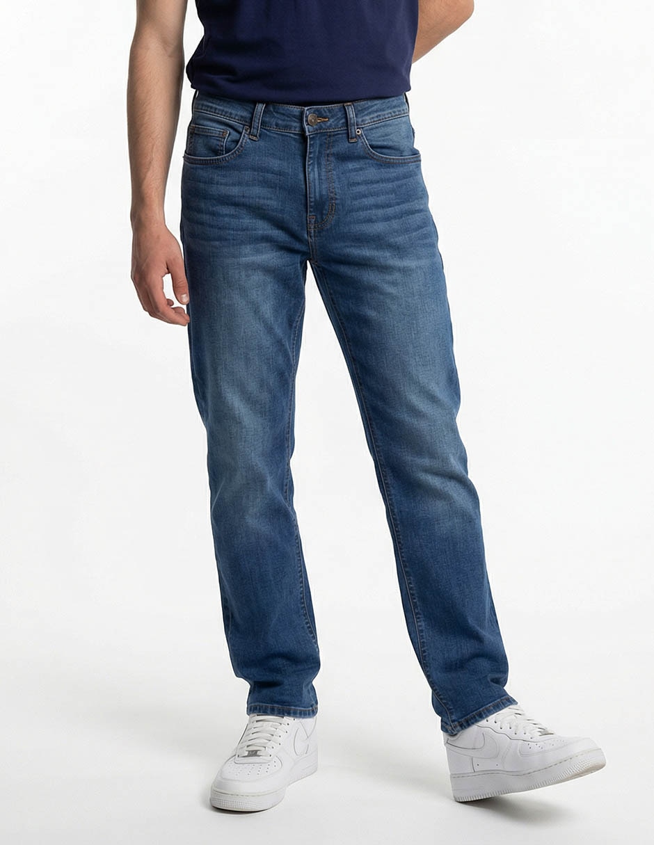 Jeans straight Aéropostale deslavado para hombre