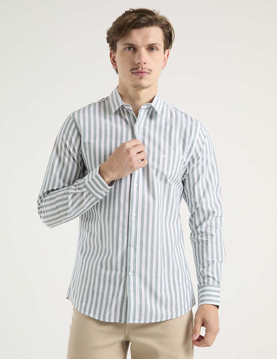Camisa casual Aéropostale de algodón manga larga para hombre Camisa casual Aéropostale de algodón manga larga para hombre