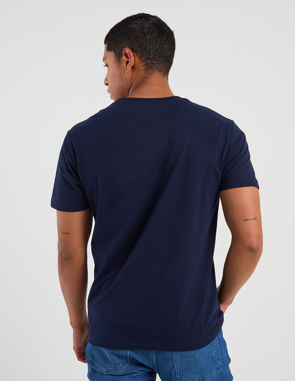 PLAYERA AERO A248680 A, M, AZUL MARINO