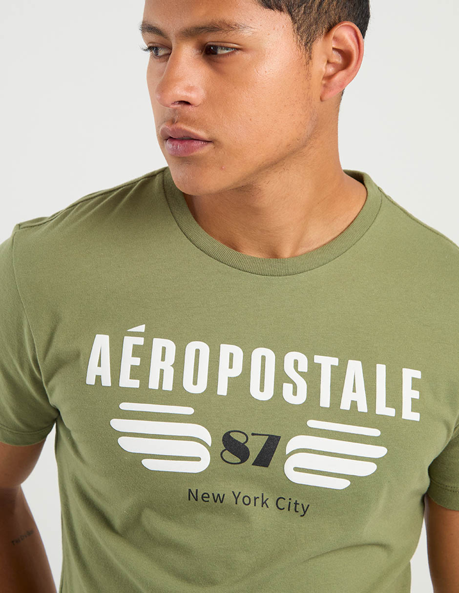 PLAYERA AERO A248680 A, M, VERDE OLIVO
