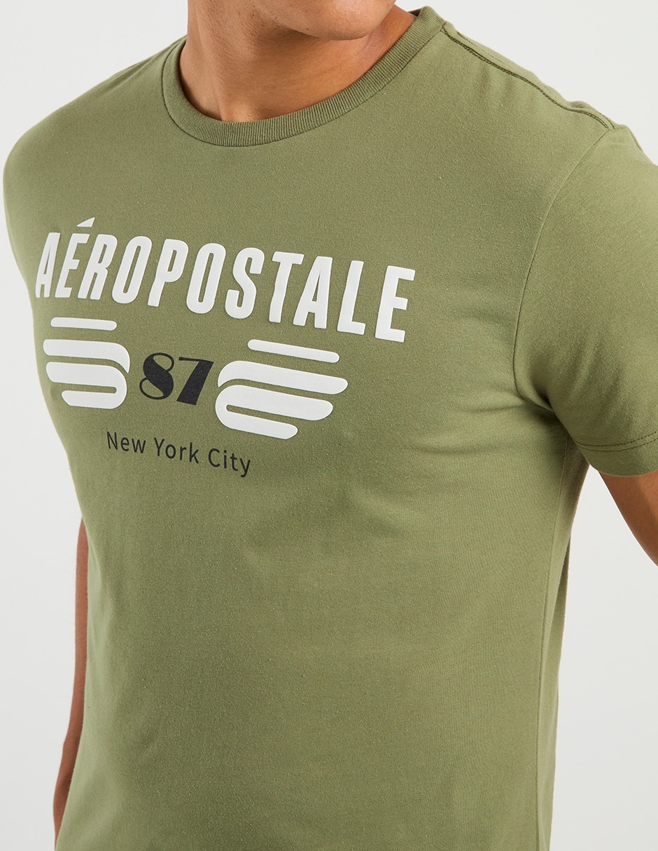 PLAYERA AERO A248680 A, M, VERDE OLIVO
