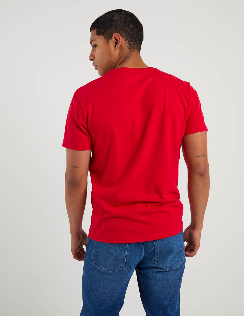 PLAYERA AERO A248681 ALG-POLI, G, ROJO