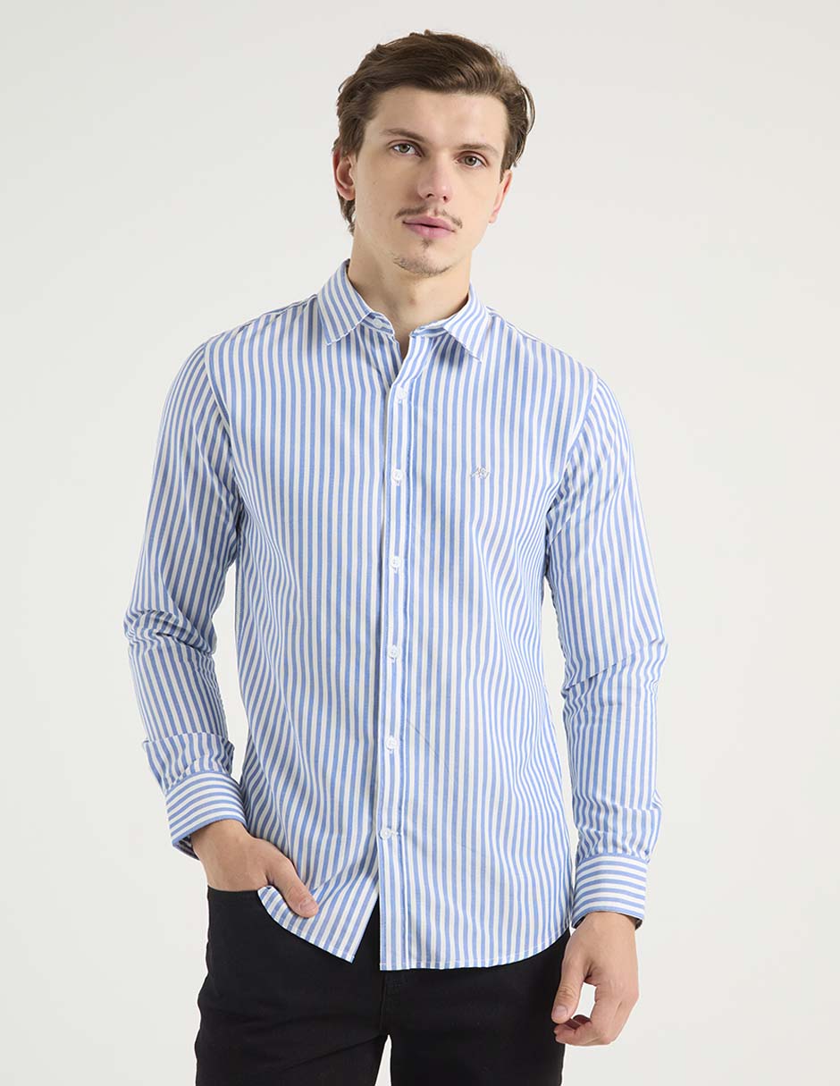 Camisa casual Aéropostale de algodón manga larga para hombre Camisa casual Aéropostale de algodón manga larga para hombre