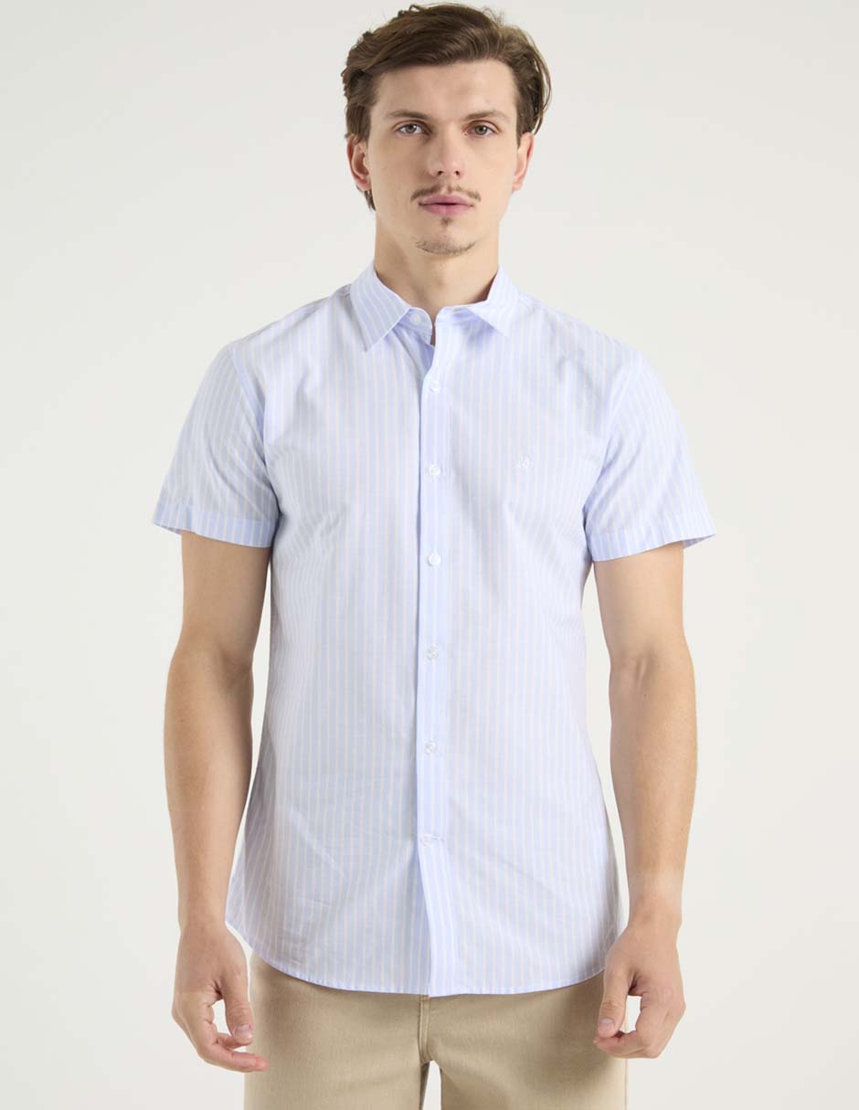 Camisa casual Aéropostale de algodón manga corta para hombre