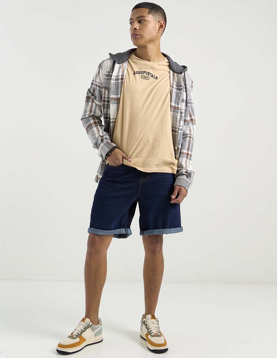 Bermuda Aéropostale de mezclilla para hombre