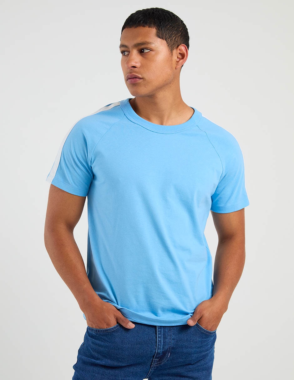 PLAYERA AERO A258135 A, XG, AZUL MEDIO
