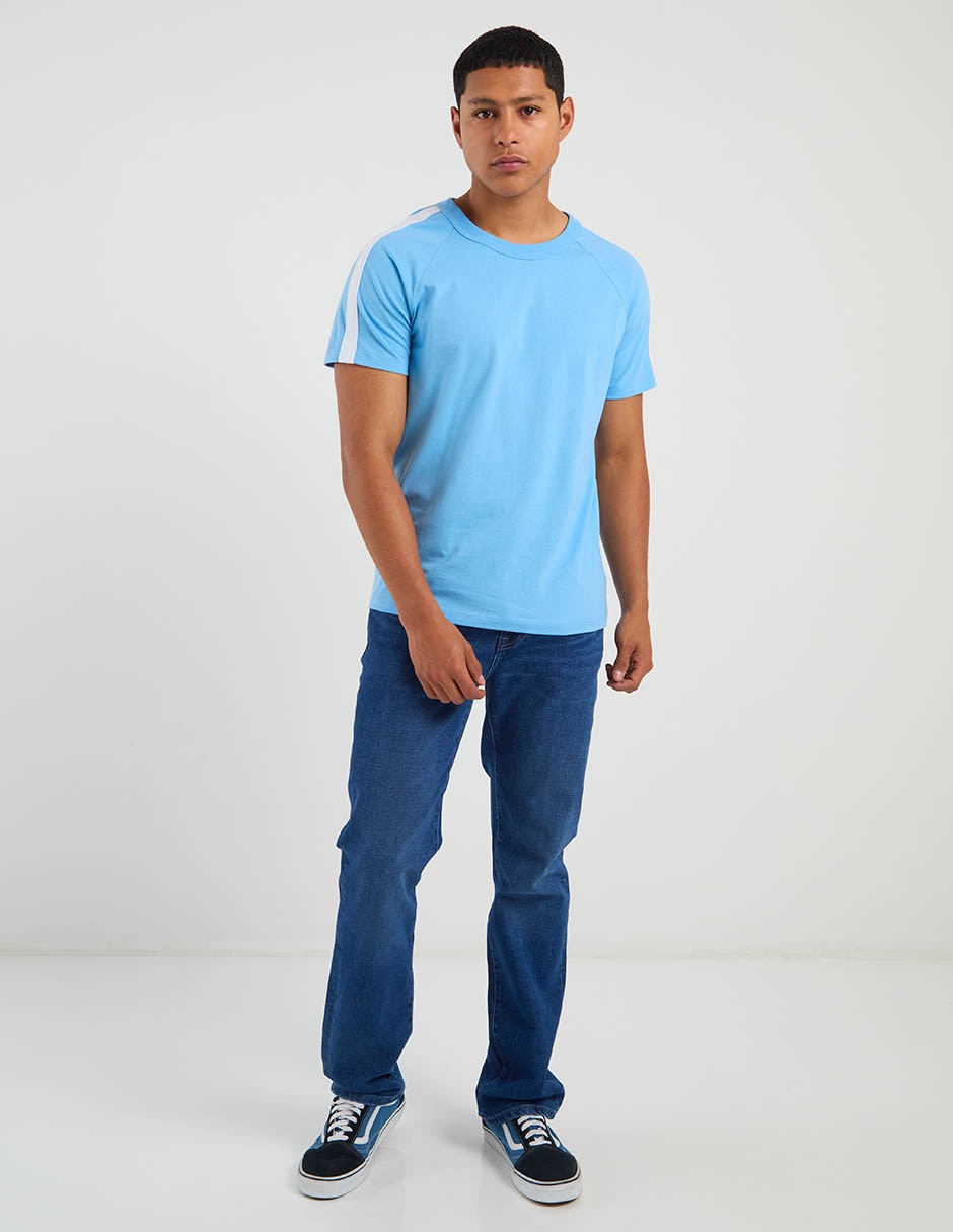 PLAYERA AERO A258135 A, XG, AZUL MEDIO