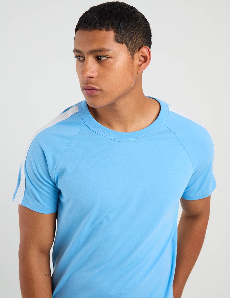 PLAYERA AERO A258135 A, XG, AZUL MEDIO
