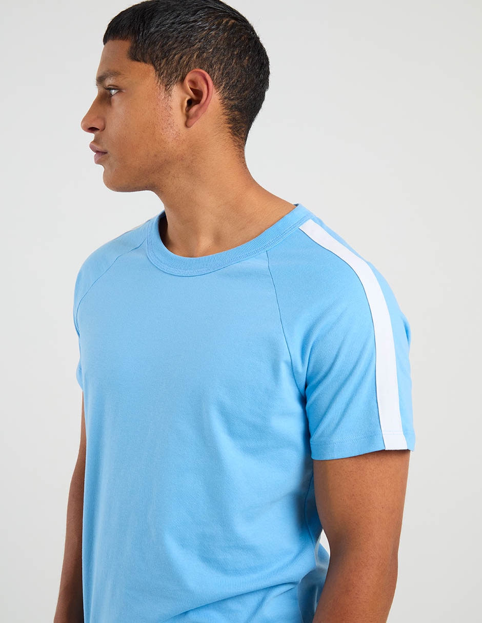 PLAYERA AERO A258135 A, XG, AZUL MEDIO
