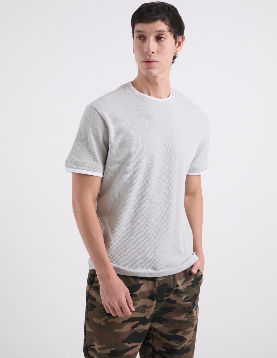 Playera cuello redondo para hombre