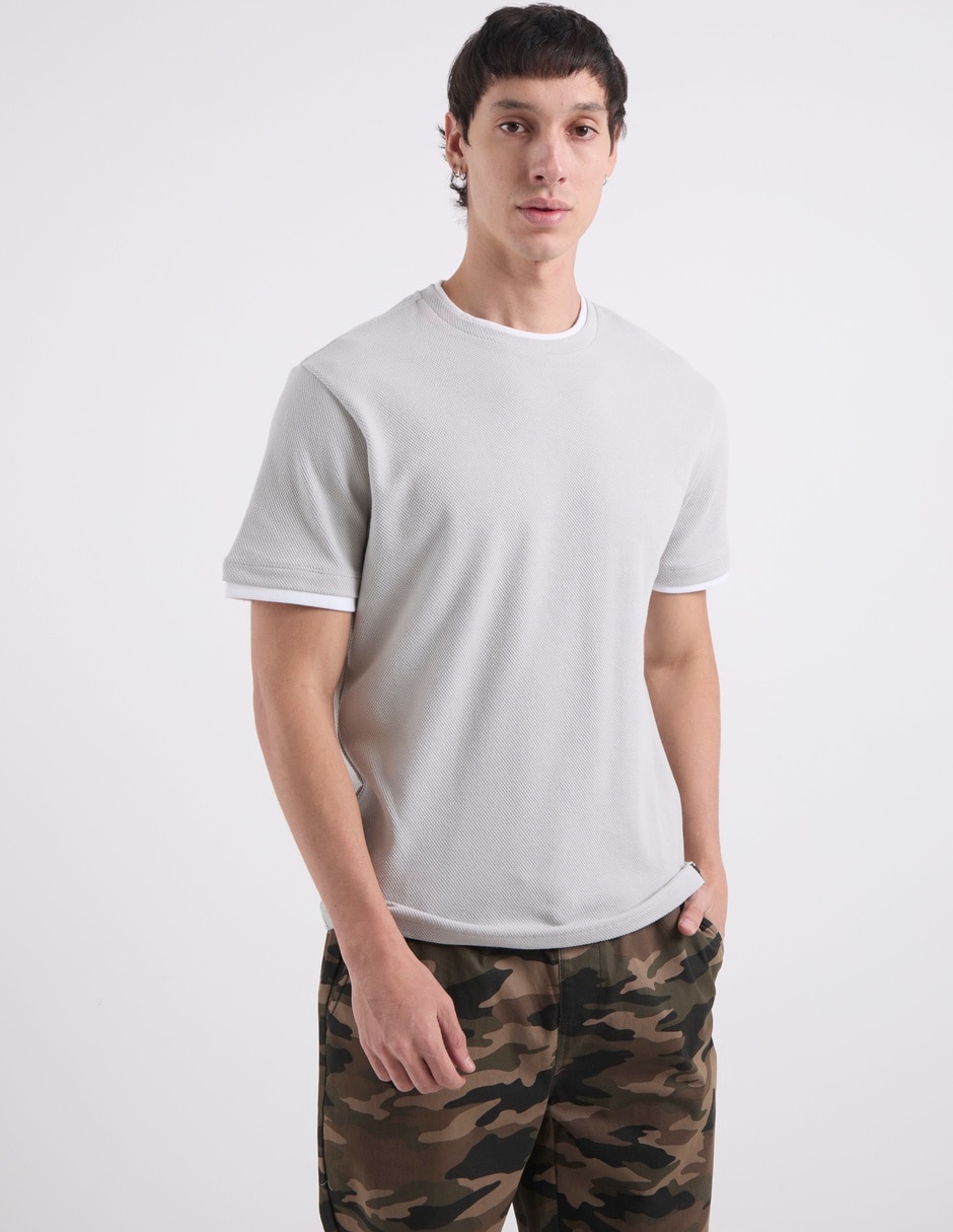 Playera cuello redondo para hombre 2