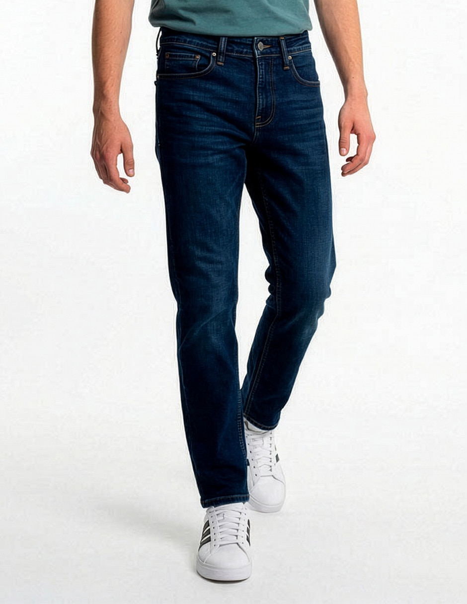 Jeans slim deslavado para hombre