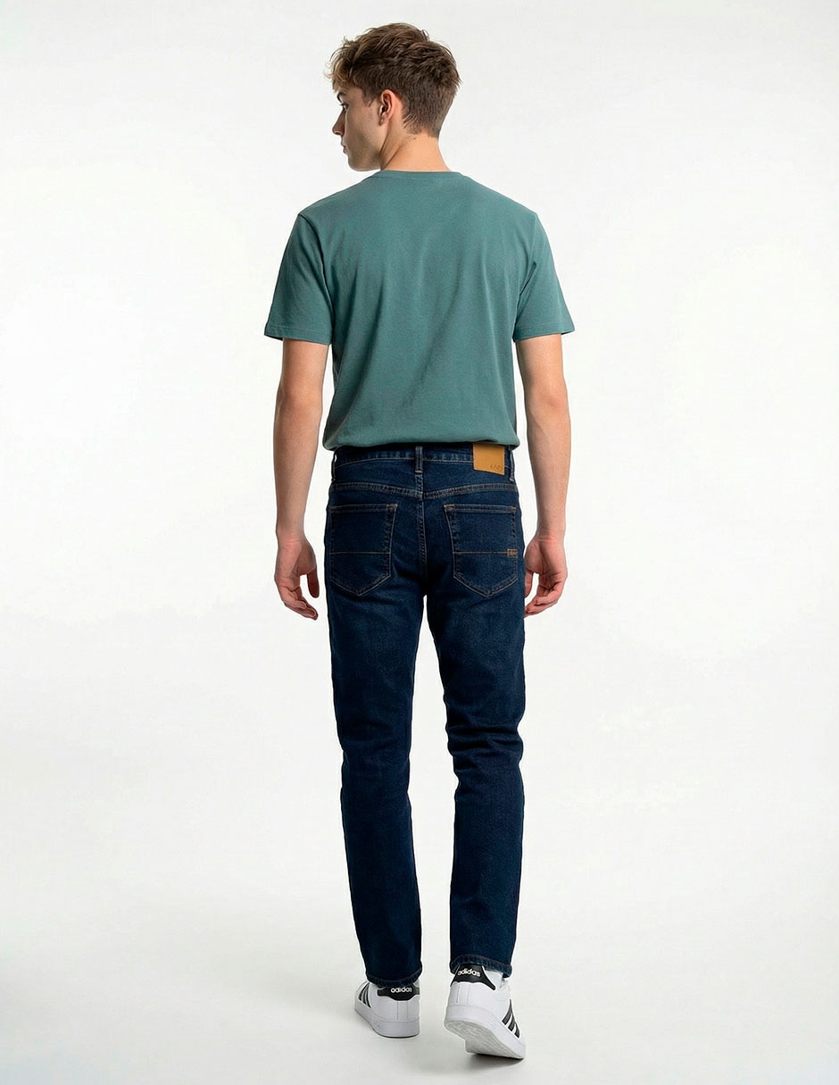 Jeans slim deslavado para hombre 2