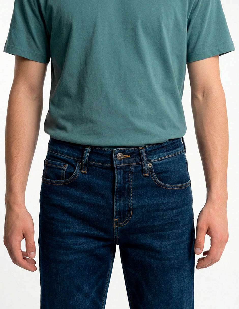 Jeans slim deslavado para hombre 4