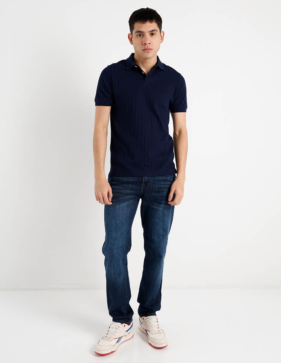 PLAYERA POLO AERO 260, CH, AZUL MARINO