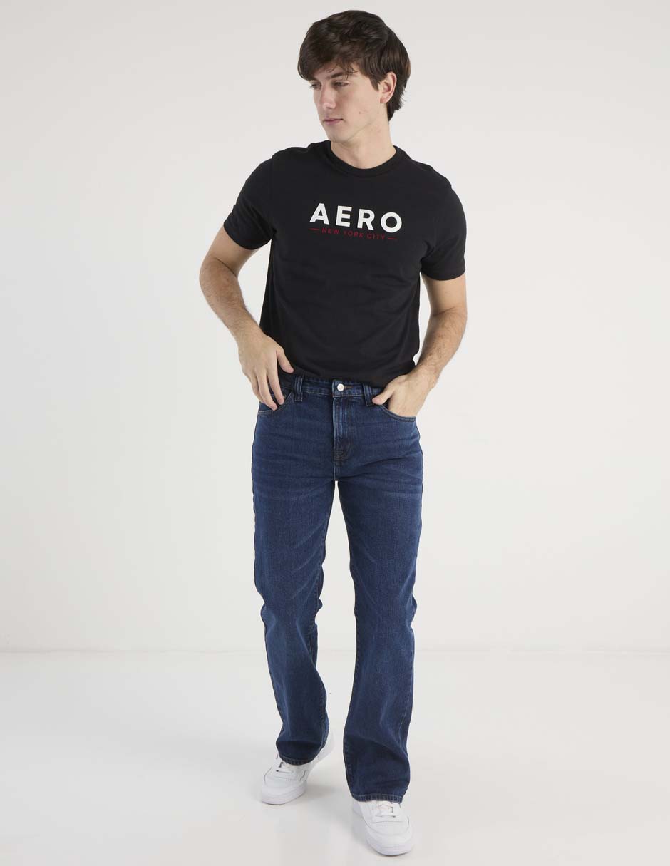 Jeans boot Aéropostale lavado whisker para hombre 3
