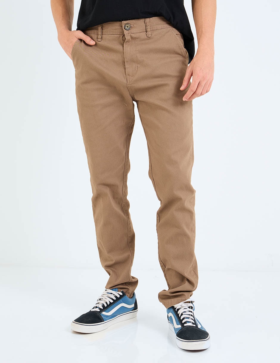 Pantalón chino slim de algodón para hombre Pantalón chino slim de algodón para hombre