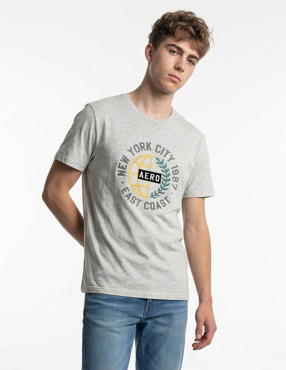 Playera cuello redondo para hombre