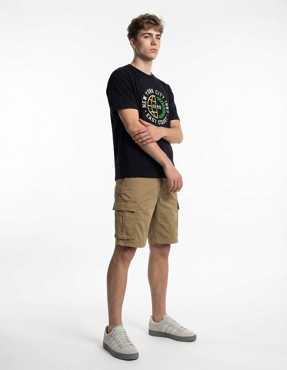 PLAYERA AERO 6017 ALGODÓN, XG, NEGRO