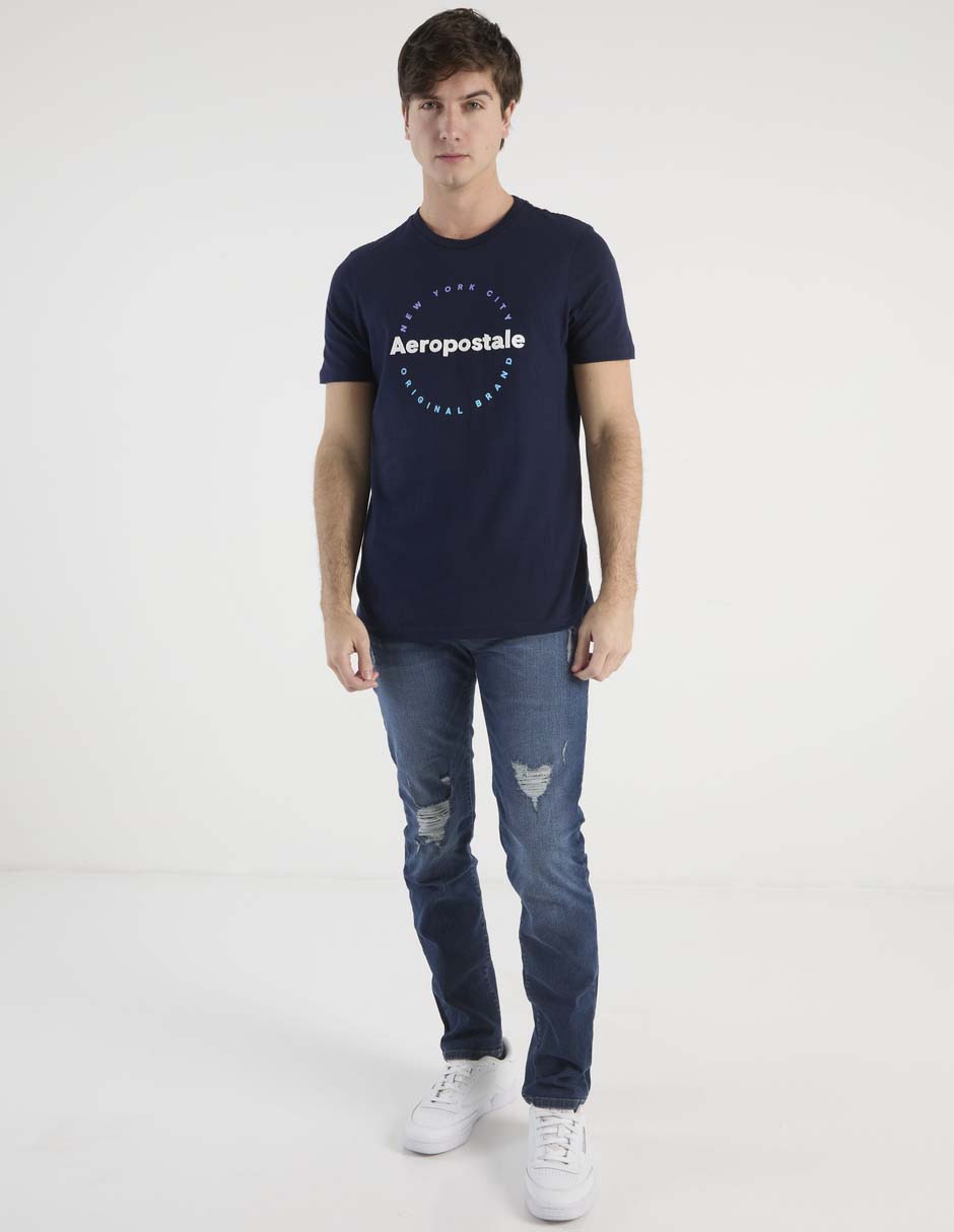 PLAYERA AERO 6020 AL, 2XG, AZUL MARINO