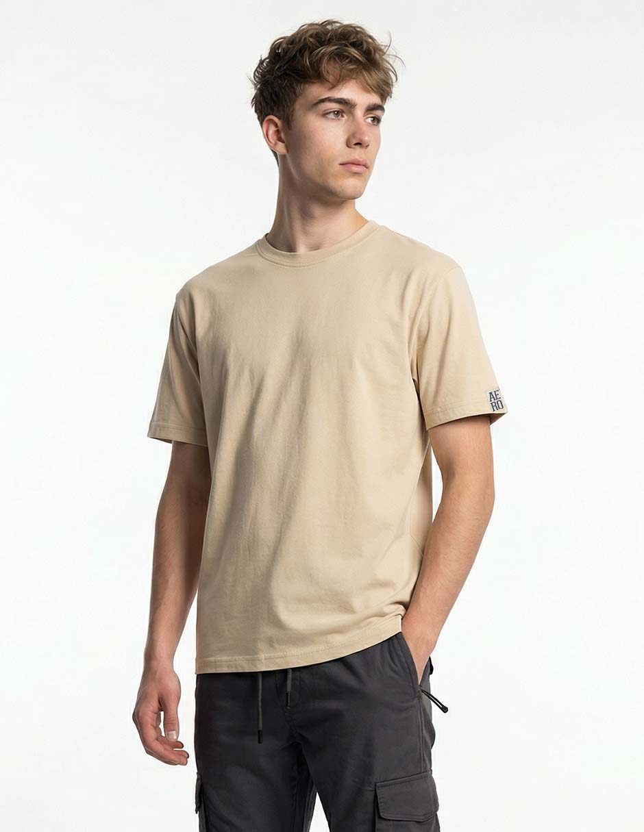 Playera cuello redondo para hombre