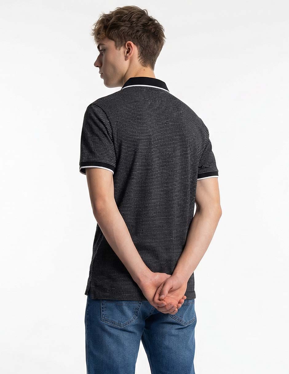 PLAYERA POLO AERO 2611 ALGOD, G, NEGRO