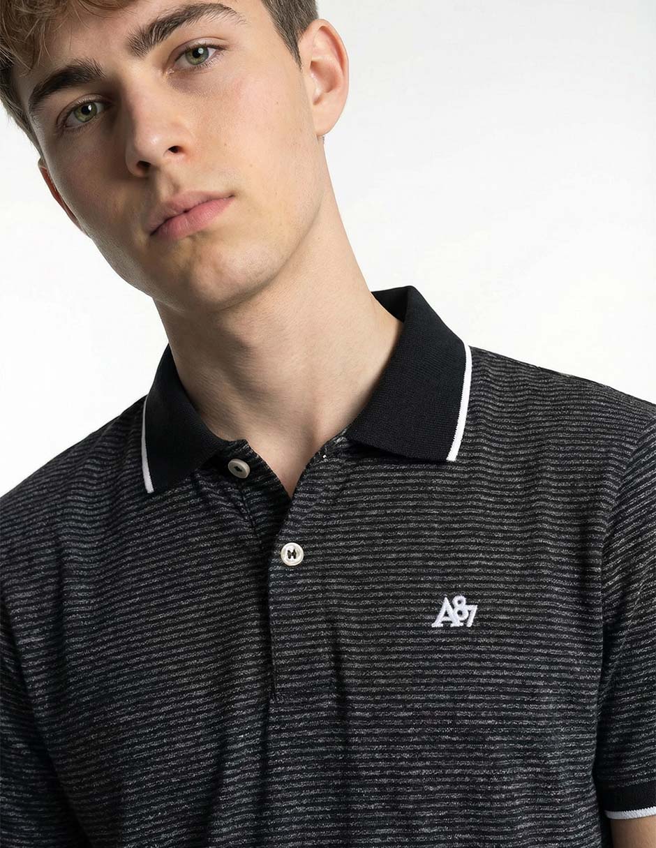 PLAYERA POLO AERO 2611 ALGOD, G, NEGRO