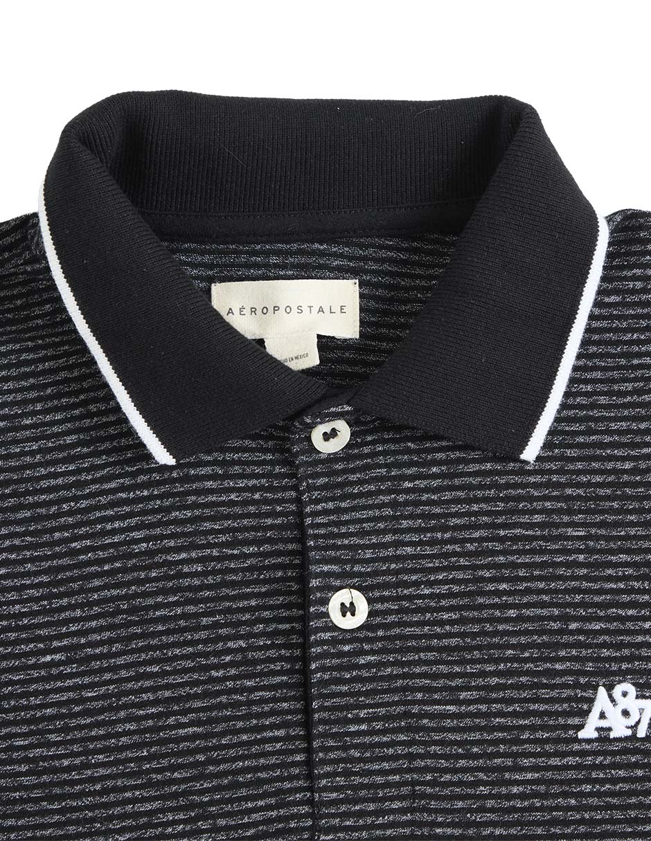 PLAYERA POLO AERO 2611 ALGOD, G, NEGRO
